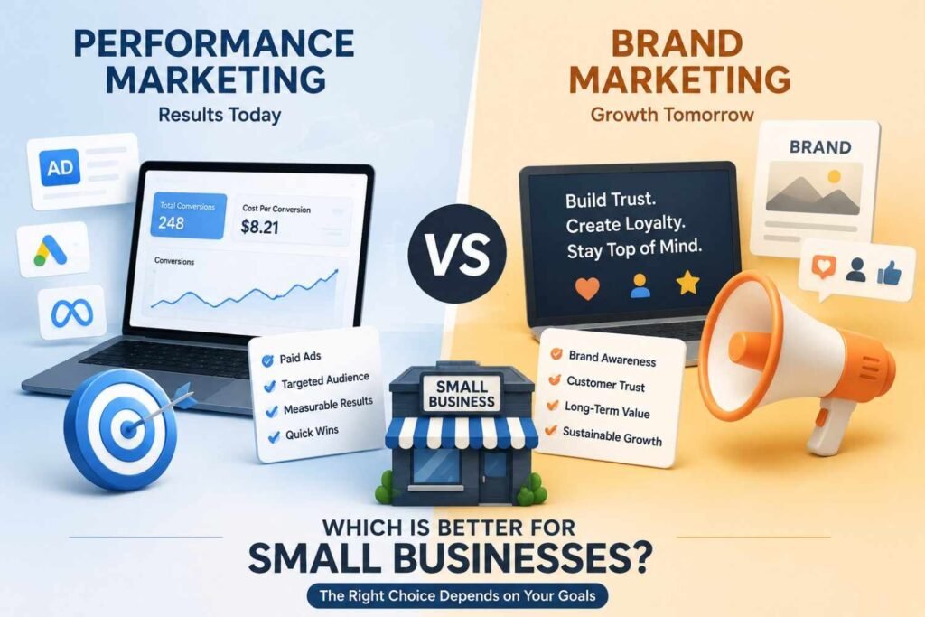 Performance Marketing vs Brand Marketing: Which Is Better for Small Businesses?